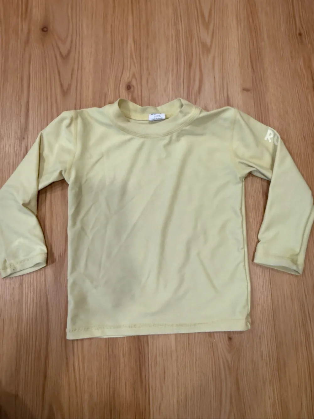 RuggedButts Kids Lemon Rash Guard Set with Tropical Flamingo Shorts